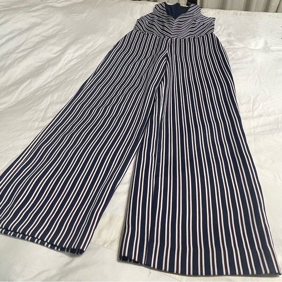 Banana Republic Striped Jumpsuit Size 8 - Picture 9 of 14